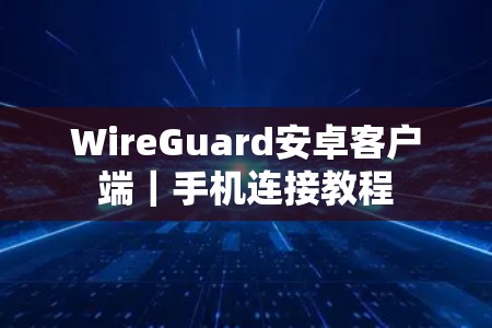 WireGuard安卓客户端｜手机连接教程