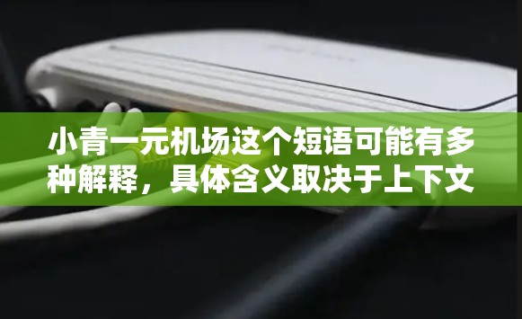小青一元机场这个短语可能有多种解释，具体含义取决于上下文。以下是一些可能的解释