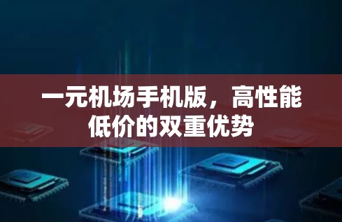 一元机场手机版，高性能低价的双重优势